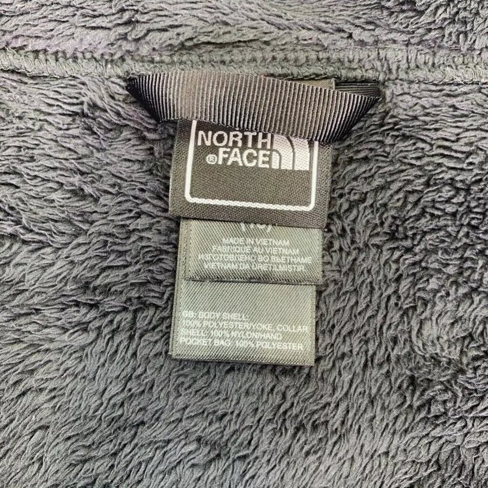 The North Face Girls Fleece Jacket Black Full Zipper Pockets Mock Neck XL 18 - Picture 11 of 12